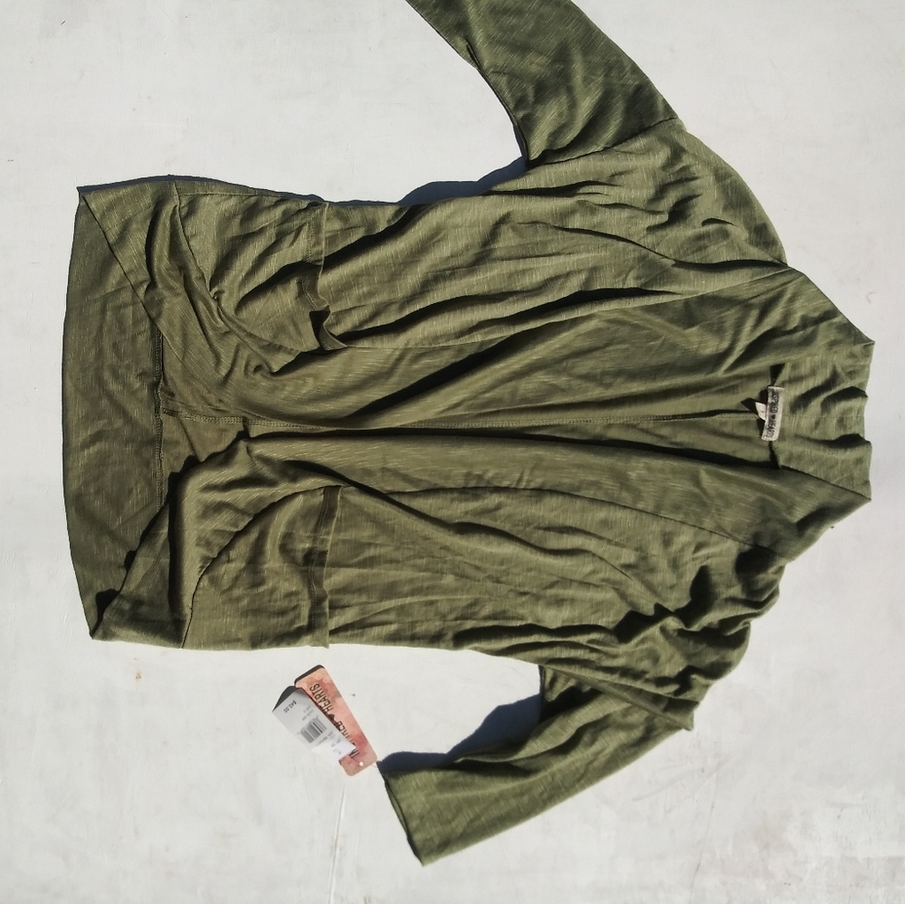 NWT Green Cardigan with Pockets Size Sm